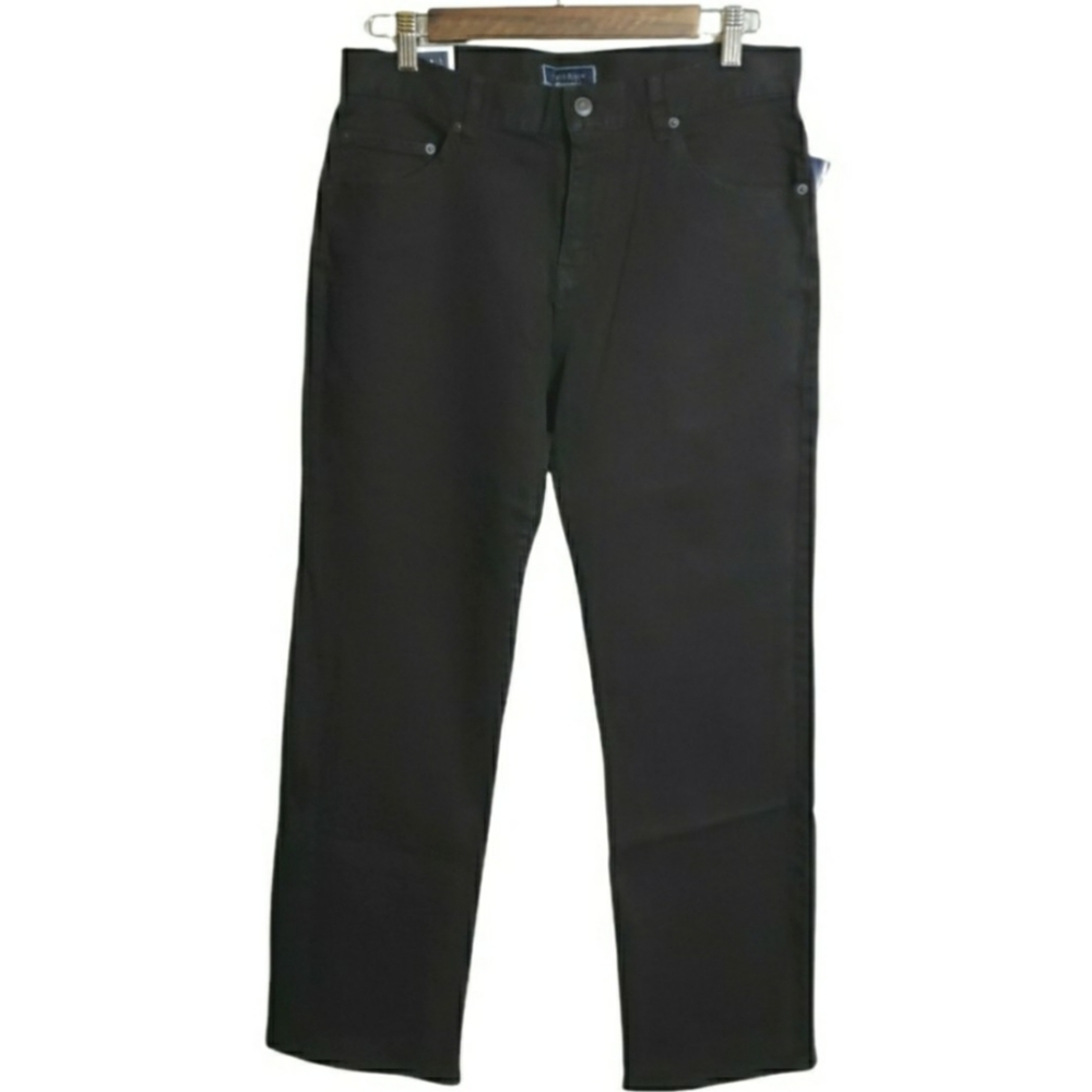 Club Room Straight Leg Stretch Black Jeans Men's Size 32 x 30 NWT